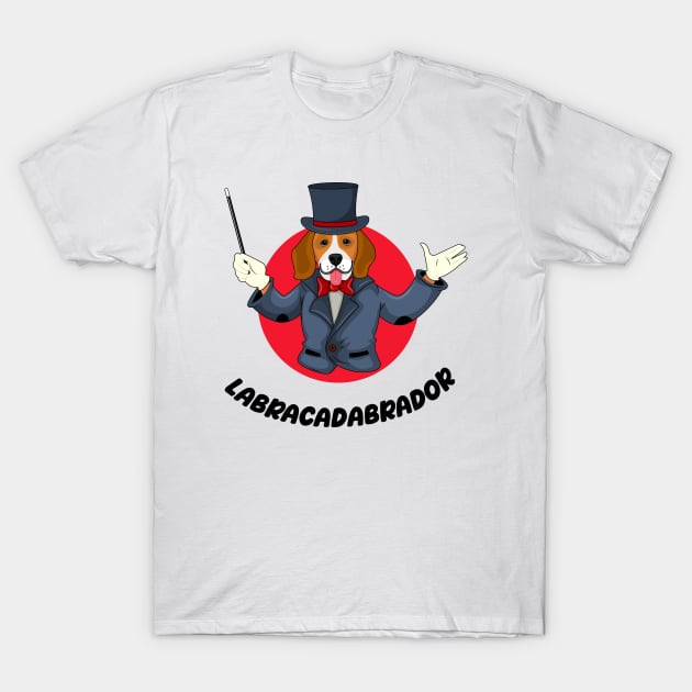 Labracadabrador Funny Lab Retriever Magician Dog for Labrador lovers T-Shirt by Cool Teez